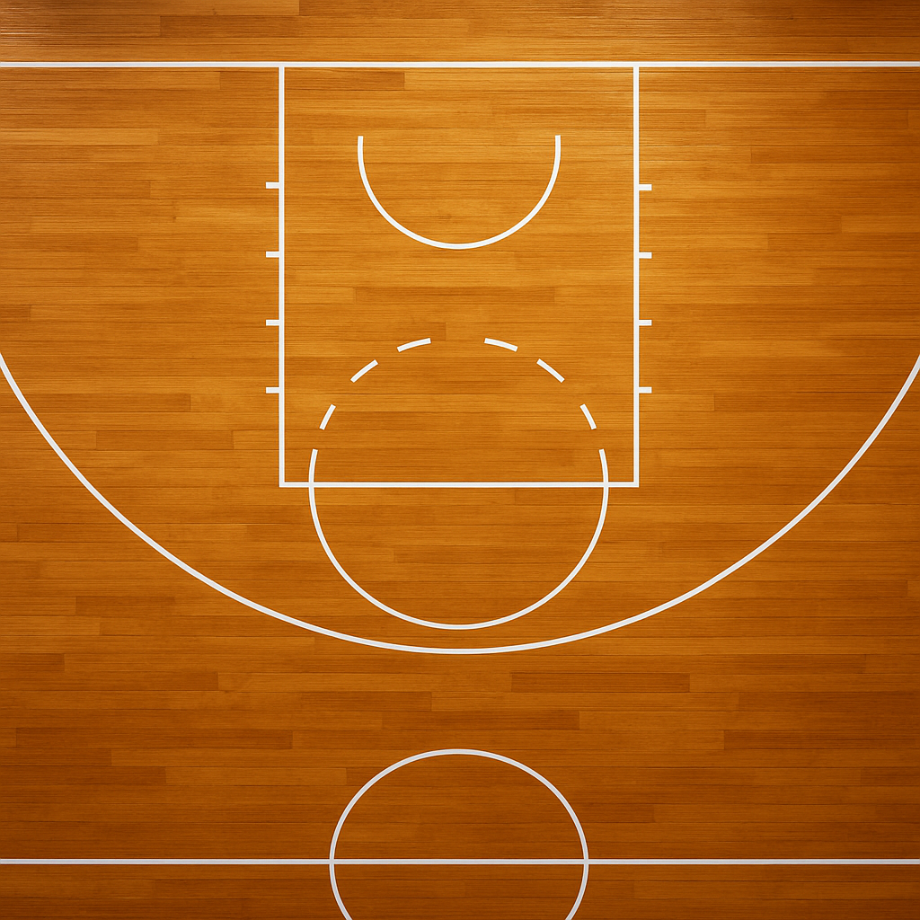 Basketballfeld Draufsicht